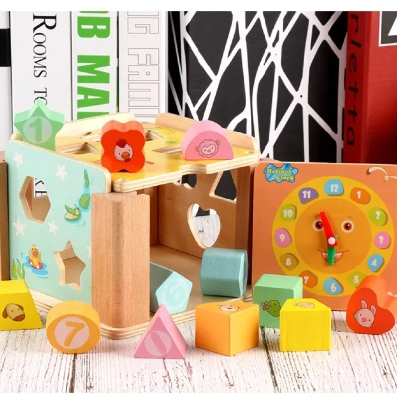 MONTESSORI TOYS-  INTELLIGENCE WOODEN BOX (SHAPE MATCHING)