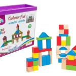 EDUCATIONAL COLORFUL WOODEN BLOCKS TOY - 30 COLORFUL PIECES