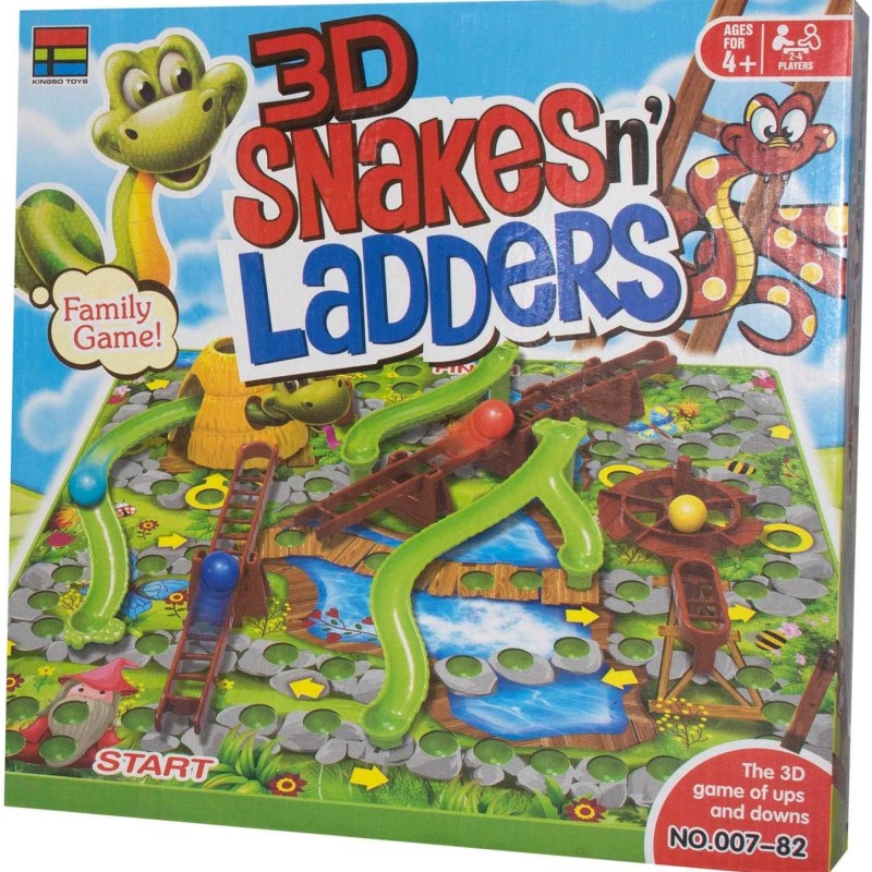 3D SNAKES LADDERS TOY
