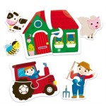 EDUCATIONAL TOY - FARM PUZZLE FOR BABY - BABY DUO