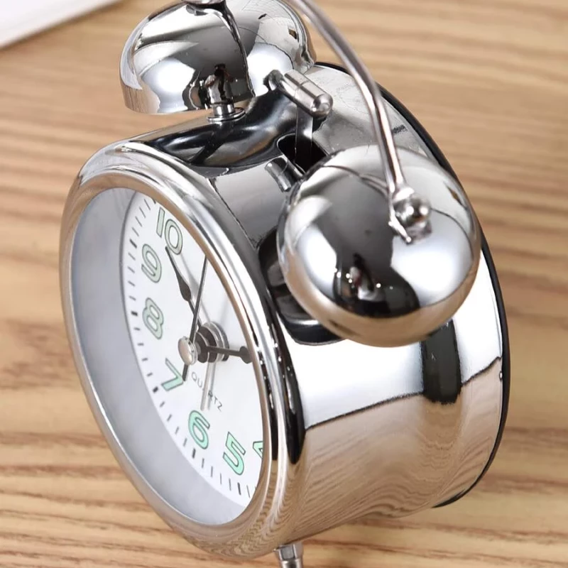 ALARM CLOCK- SILVER - SMALL