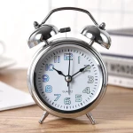 ALARM CLOCK- SILVER - SMALL