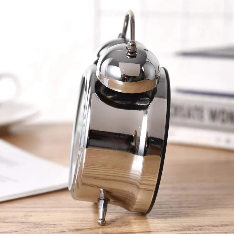 ALARM CLOCK- SILVER - SMALL