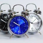 METALLIC ALARM CLOCK - LARGE