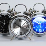 METALLIC ALARM CLOCK - LARGE