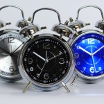 METALLIC ALARM CLOCK - LARGE